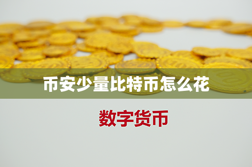 币安少量比特币怎么花