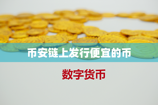 币安链上发行便宜的币